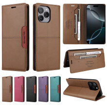 Wallet Case with Card Holder & Magnet for compatible with iPhone 14 Pro Max, 14 Plus – Leather