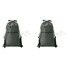 Large Laundry Hanging Bag Backpack with Shoulder Strap, Big Heavy Duty Door Hooks,2