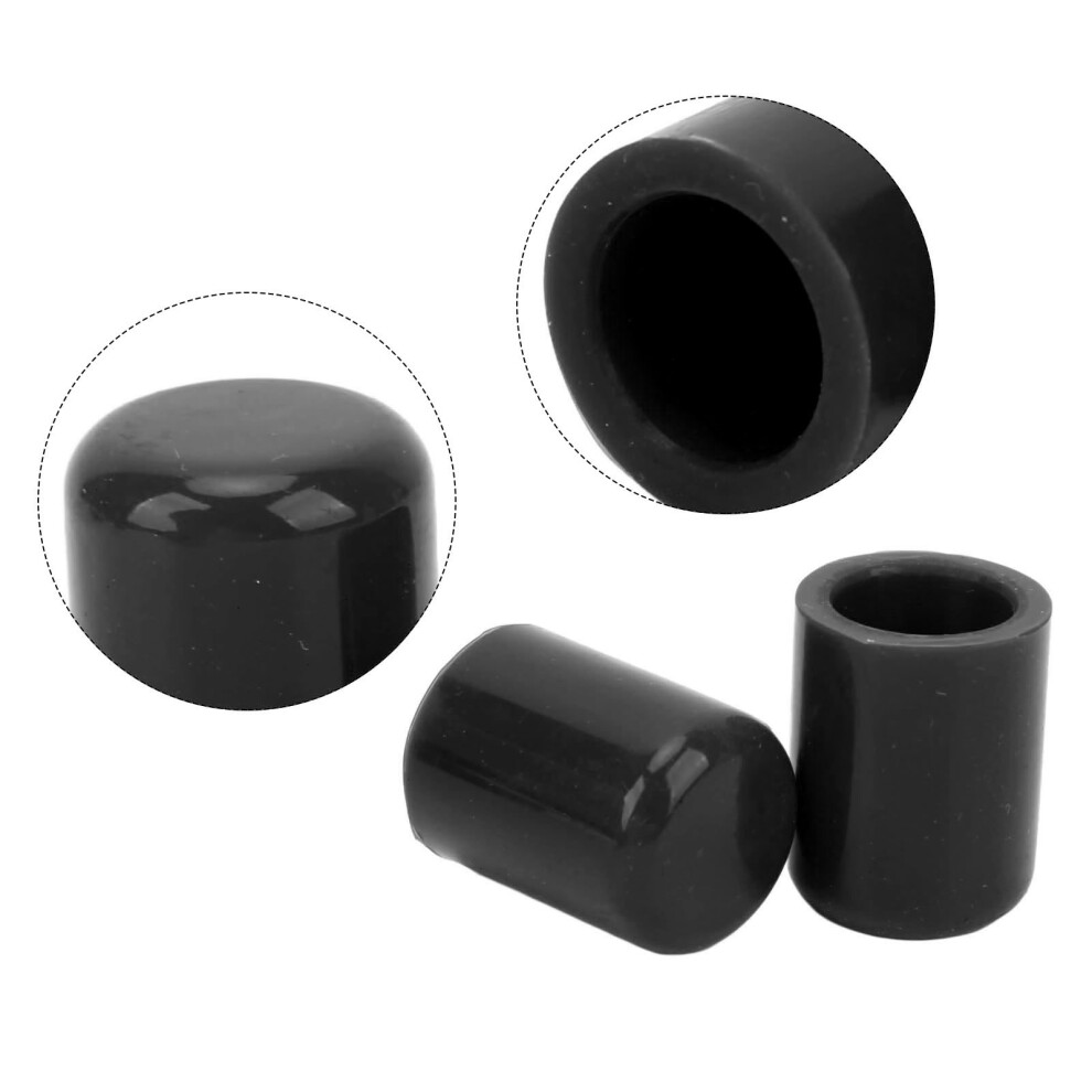 5 Pack 19Mm Silicone Pipe End Caps Black 7293282862135
