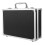 Aluminum Alloy Toolbox Black Portable Tool Storage Box with Handle and Organizer 4