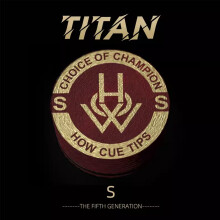 HOW-Titan Orginal Billiard Stick Tips with 14mm S one piece for Pool Cue, Snooker Cue Tip, Glue on Tip,Billiard Accessories