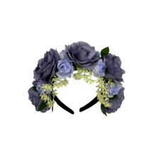(6) Rose Headband for Women Wedding Party Hair Accessory