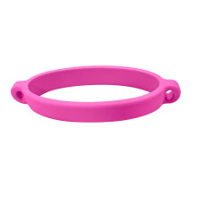 Housse de bouteille d'eau en silicone avec cordon de serrage - Sangle de transport pour gourde et bouteille - Rose