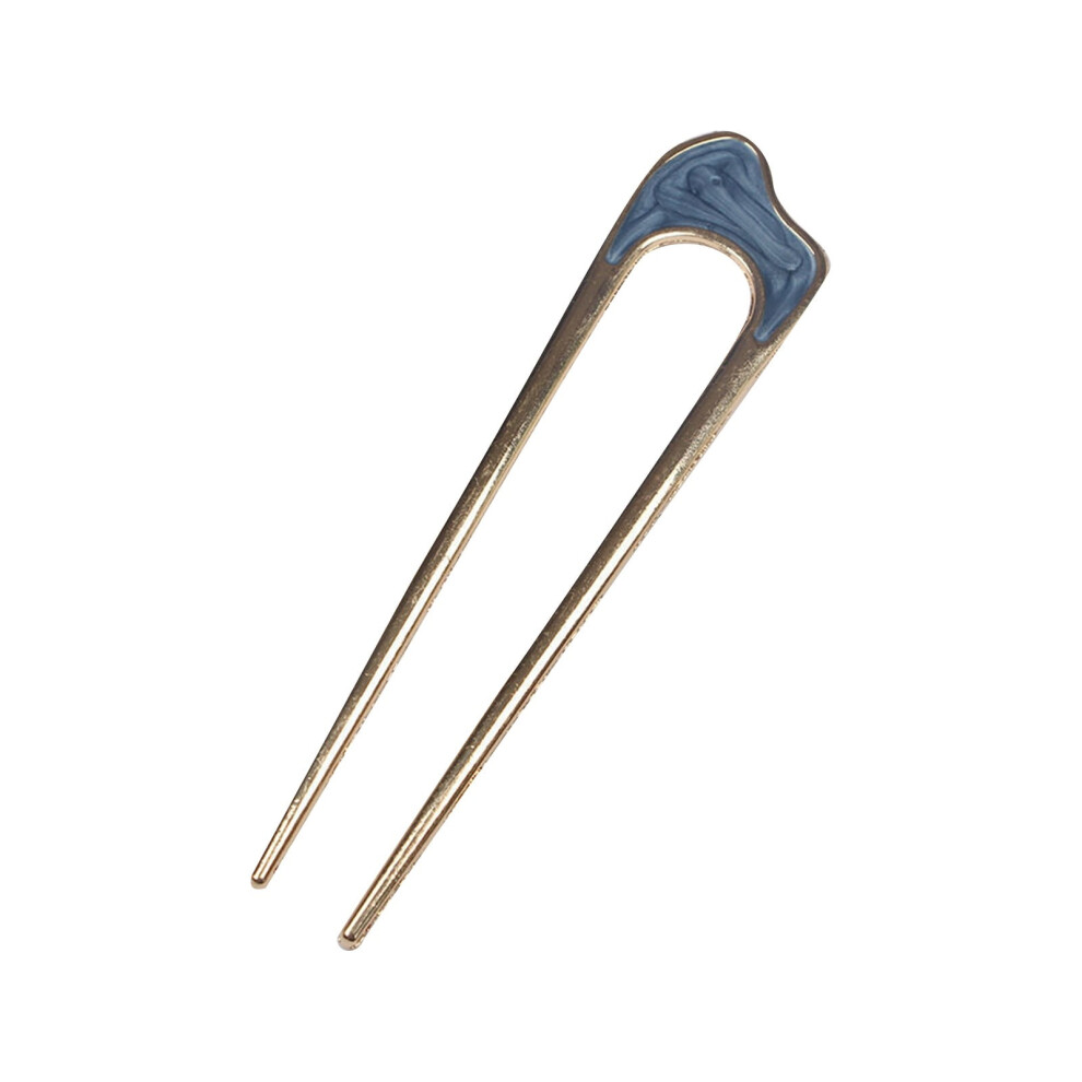 French hair pin U-shaped metal hair stick for women