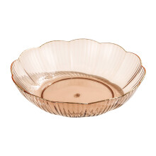 9.8 Inch Fruit Plate Decorative Snack Tray for Coffee Table Dining and Party Serving Plastic Dish with Exquisite Design