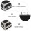 Aluminum Alloy Toolbox Black Portable Tool Storage Box with Handle and Organizer 8