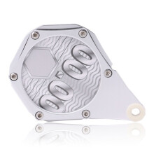 Aluminum Motorcycle Tax Disc Holder Motorbike Tax Disc Plate for Motorcycle Quad Bike Scooter Moped Silver