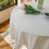Nappe en coton et lin lavable et infroissable 90 x 60 cm 2