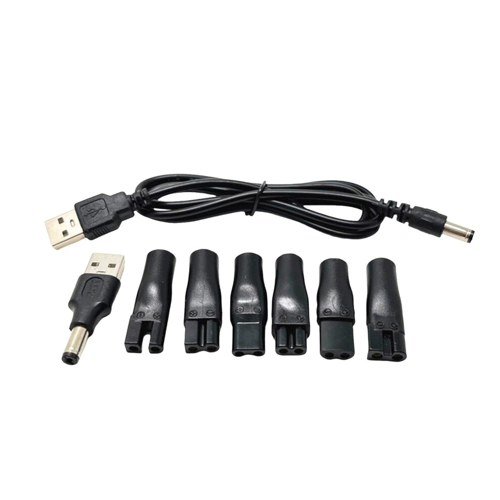 7 Pcs 5V Power Cord Replacement Charger Usb Adapter Compatible With Hair Clippers, Beard Trimmers, Shavers & More 9097180883470