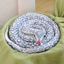 Grandi peluche realistici di serpenti - Pitone maculato grigio da 78,8 pollici (circa 199 cm) - Giocattoli, regali e decorazioni per feste