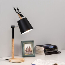 Lampe de bureau en bois réglable, lampe de lecture LED anti-scintillement pour la maison, le bureau, la table de chevet et la chambre d'étudiant