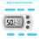 Digital Mini Fridge Freezer, LCD Temp Display (20C–50C), Hook, Max/Min Function – Compatible with Kitchen Vacuum Attachments & Brushes 4