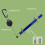 (Blue Pull Ring) 3-in-1 Golf Club Cleaner & Ball Control Tool 6