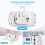 Digital Mini Fridge Freezer, LCD Temp Display (20C–50C), Hook, Max/Min Function – Compatible with Kitchen Vacuum Attachments & Brushes 6