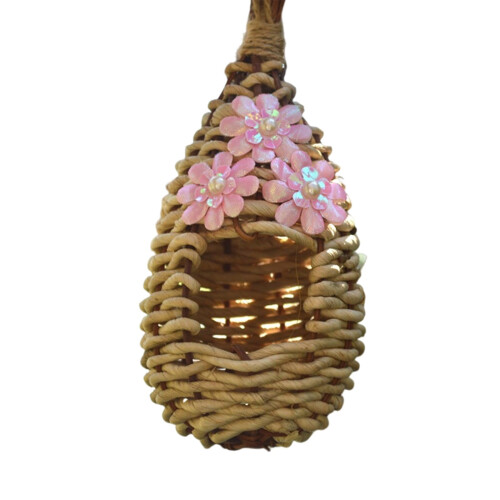 Woven Bird Feeder for Garden Aviary Decorative Hanging 1 Pc