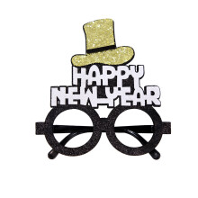 New Year's Party Decoration Glasses, 2024 Celebration Photo Props, Fun Festival Eyewear for Adults & Kids