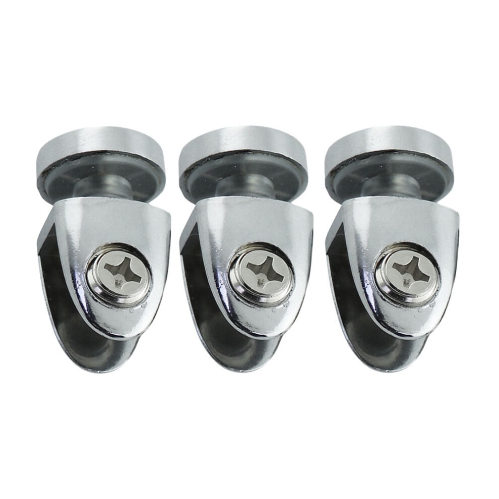 3 Pcs Fixation Clamp Glass Zinc Alloy Clamp Glass Nail Shape Clamp Adjustable Shelf Brackets Home Glass Clamp 9065194490021
