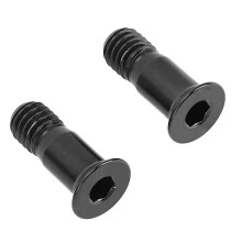 2 pièces de vis de dérailleur arrière à tête plate en alliage de titane, pour VTT et vélos de route, noir