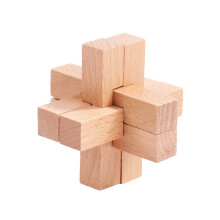 Wooden Mortise and Tenon Kongming Lock Puzzle Set