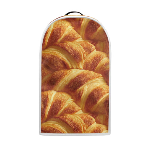 Croissant Pattern Hand Strap Dust Cover Durable Kitchen Blender Dust Covers for Home Kitchen