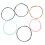 Classical Guitar Set 6 Pieces Colored Durable Acoustic 1