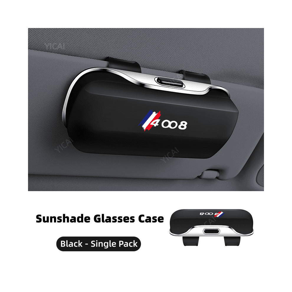 For Peugeot 4008 Car Sun Visor Glasses Box Eyeglasses Holder Car Interior Dust And Fall Prevention 9065194485751