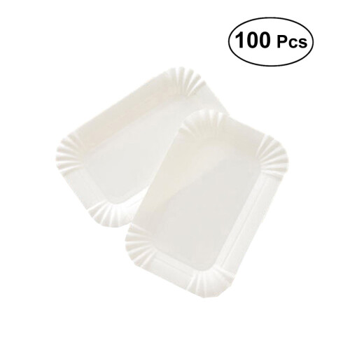 Parvistic Disposable Paper Cake Plates 100 pcs