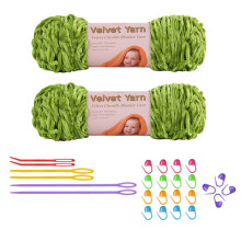 Chunky Yarn for Hand Knitting, Hand Woven Crochet Yarn In A Velvet Yarn Friendly And Soft Yarn
