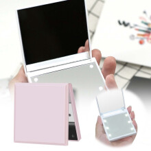 Portable Makeup Travel Friendly Compact Battery Powered Vanity with LED Light for Home and