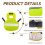 (Fluorescent Green) Reflective Chicken Vest for Laying Hens 2