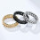 Άνδρες Γυναικεία Miami Cuban Link Δαχτυλίδι Spinner Απλό από Ανοξείδωτο Ατσάλι Punk Gfit-Style 1