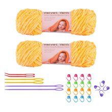 Chunky Yarn for Hand Knitting, Hand Woven Crochet Yarn In A Velvet Yarn Friendly And Soft Yarn