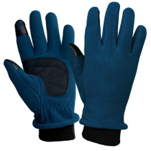 Multipurpose Design Winter Gloves Men Women, Warm Thermal Windproof Touchscreen Non-Slip,For Cycling Driving Running Hiking Navy-C