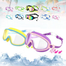 Recognizeknow Swim Goggles, HD Large Frame Waterproof Swimming Goggles, Waterproof Anti Fog Swim, Anti Leak Anti Fog