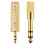 Ibasenice Gold Plated Stereo Jack Connector 2Pcs 1