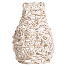 Abat-jour beige tissé pour suspension décorative d'intérieur