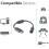 Fosmon Replacement Dongle for compatible with Microsoft Xboxh Microsoft Xbox 360 Wired Controllers 1
