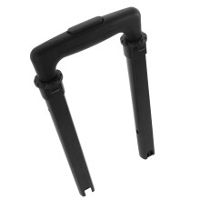 Luggage Telescopic Handle Replacement Black Lightweight Metal Rod with Smooth Adjustment