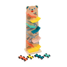 Car Ramp Toys Wooden Car Toy Birthday Gift Interactive en Mini Car Race Ramp Toy Creative Gift for Kindergarten Child