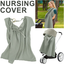 BUTORY Nursing Cover – Breathable, Soft Cotton Breastfeeding Cover, Lightweight & Portable, Multipurpose Nursing Apron, Compatible with All Moms