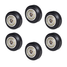 Aibecy 6pcs 3D Printer Parts POM Pulley Wheel 625zz Idler Pulley Gear Passive Round Wheel Compatible with Creality Ender 3 CR-10 CR-10S