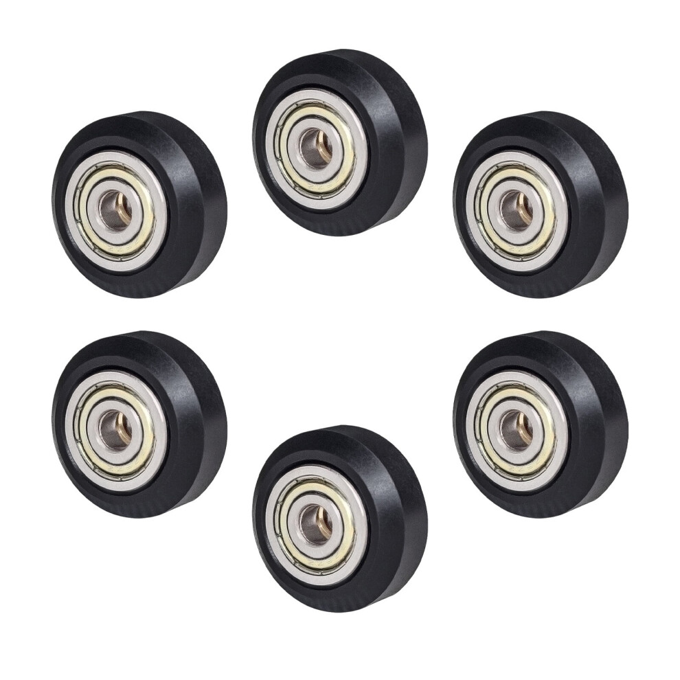Aibecy 6Pcs 3D Printer Parts Pom Pulley Wheel 625Zz Idler Pulley Gear Passive Round Wheel Compatible With Creality Ender 3 Cr-10 Cr-10S 9362892481598