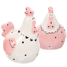 2 Pcs Salt Shaker Novelty Chicken Shaped Kitchen Ware and Pepper Set Travel