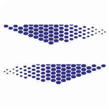 Car Side Body Vinyl Decal Navy Blue