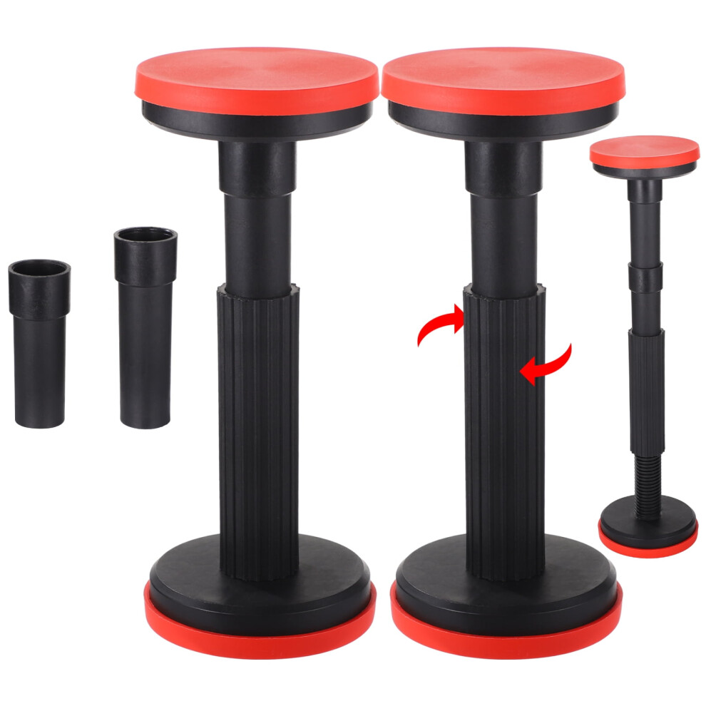 2 Pcs Telescopic Cabinet Support Poles, Adjustable Heavy-Duty Plastic Lifting Brackets, Undermount System, Supports Up To 440 Lbs 9405492469679