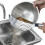 Handheld Fry Drainer Stainless Steel Silver for Kitchen Use 1