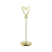(Gold, 255mm) Heart-Shaped Metal Number Holder Clip