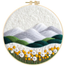 Kit de împâslire cu acul DIY, ușor de utilizat, pentru începători, pictură în lână, set pentru decorarea casei, Type9