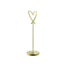 (Gold, 195MM) Heart-Shaped Metal Number Holder Clip