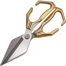 Heavy-Duty Kitchen Shears, compatible with Sharp Stainless Poultry Scissors – 2-in-1 Ergonomic for Chicken, Meat & Seafood